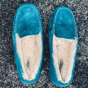 UGG ANSLEY ORNATE SLIPPERS DEEP TEAL